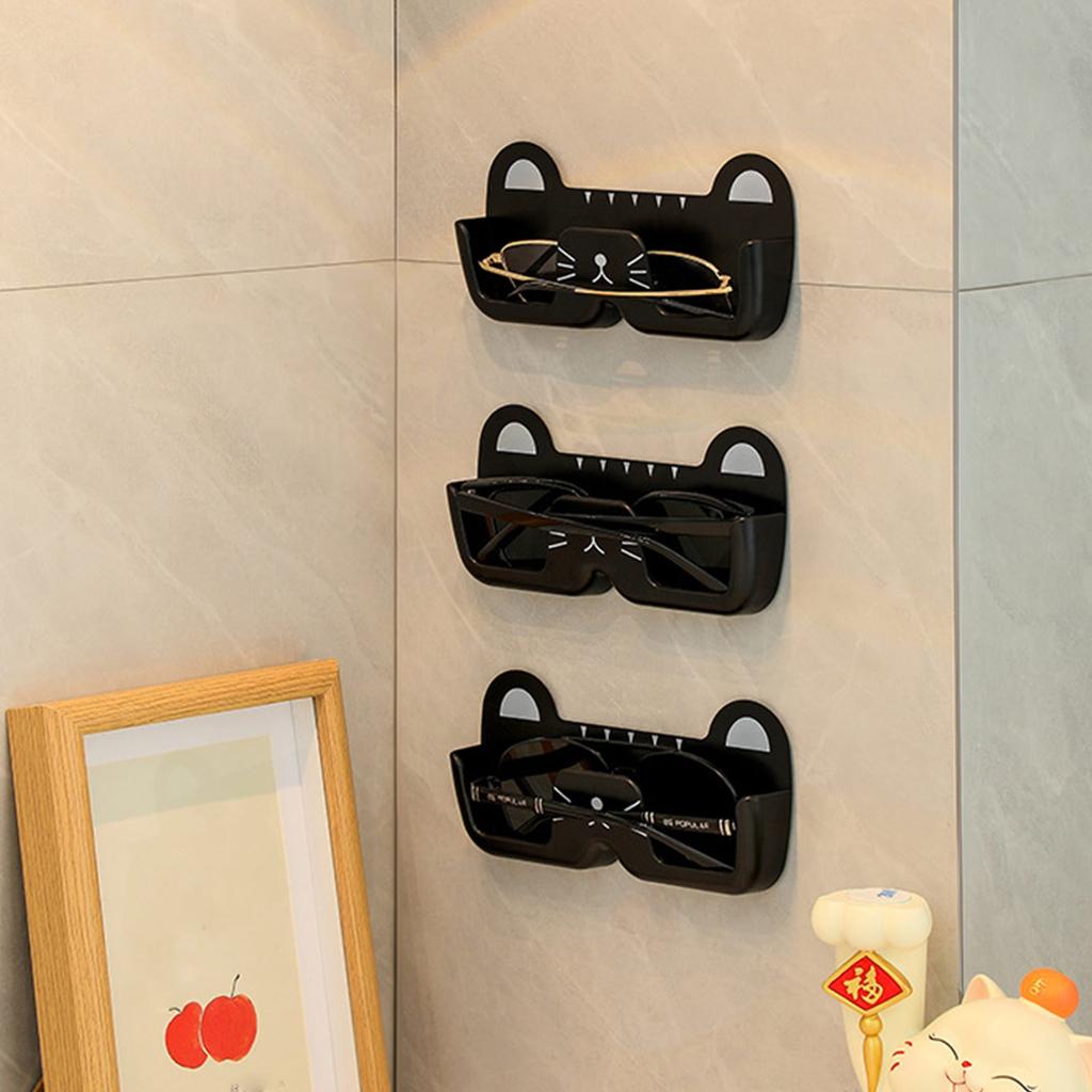 Cute Cartoon Storage Rack Glasses And Sunglasses Box Bathroom Item Storage Rack Hat Storage Wall Mounted Glasses Storage Rack