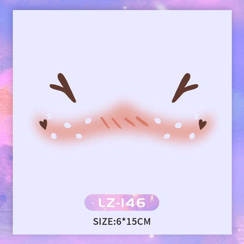 

Новогодние наклейки для лица в виде сердечек для девочек - Милые временные татуировки Multiple sizes