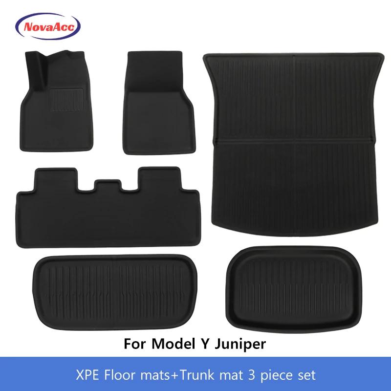 Car Floor Mats For Tesla Model Y Juniper 2025 XPE Trunk Liner Non - Slip Wear - Resistant Cushion All-Round Cargo Protective Pad