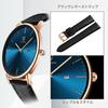 BEN NEVIS Casual Date Analog Quartz Leather Black Blue Dial Men's Watch, Simple, Stylish, Slim, Design, Display, Waterproof, Watch, Strap, Band,