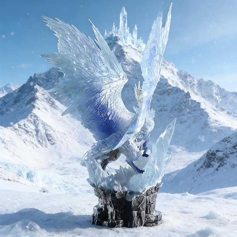 Monster Hunter Spiel Nergigante World Ice Uralter Drache PVC Actionfigur Anime Figur Auslöschungsdrache Modell Spielzeug Puppe Geschenk