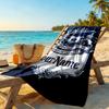 Fc Zenit Saint‑petersburg Personalized Text Beach Towel Quick-Dry Soft Microfiber Suitable for Sports Travel Swimming Yoga Bathroom Beach And Pool
