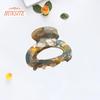 Mini Hair Clip Women Girls Anti-slip Leopard Print Strong Claw Contrast Color Hair Claw Barrette Crab Hairpin Styling Claw Clip Hair Accessories