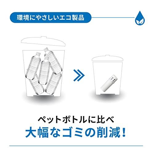 Cleansui Water Purifier, Pot-Type, Includes 1 Cartridge [Main Unit CP405-WT] Filtered Water Capacity: 1.4L, Total Capacity: 2.2L, Medium Capacity Mode