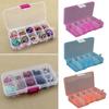 10 Fächer Aufbewahrungsbox Behälter Schmuck Perlen Etui Organizer Boxen Etui Fächer Kunststoff Transparent Abnehmbar Organizadores