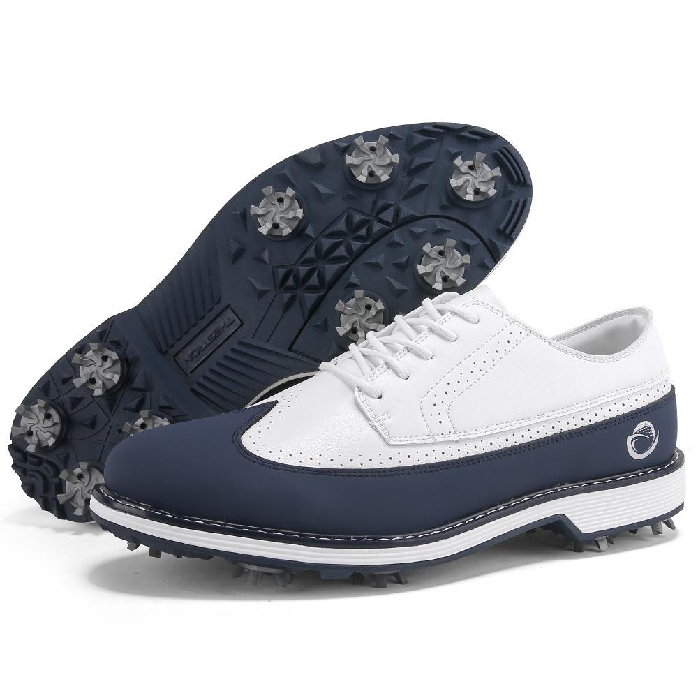 Men's Non-slip Spiked Golf Shoes - Outdoor Sports Casual with Embroidery