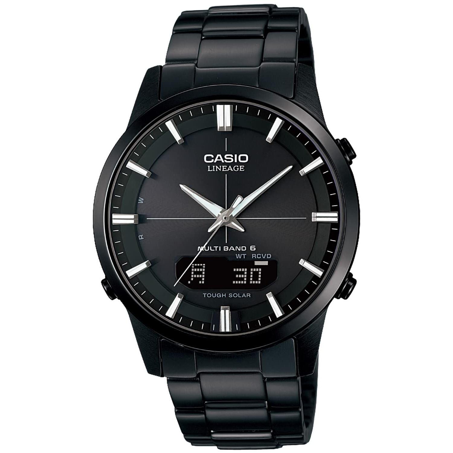 Casio wristwatch Lineage radio solar LCW-M170DB-1AJF mens black