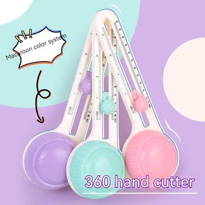 1 Uds cortador de círculos cortador de papel Circular cuchillo de papel DIY hecho a mano herramienta de corte de papel redondo giratorio