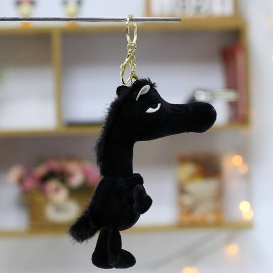 2026 Year of The Horse Plush Keychain Lucky Mascot Toy Pendant for Bag Car Backpack Cute Pony Doll Ornament