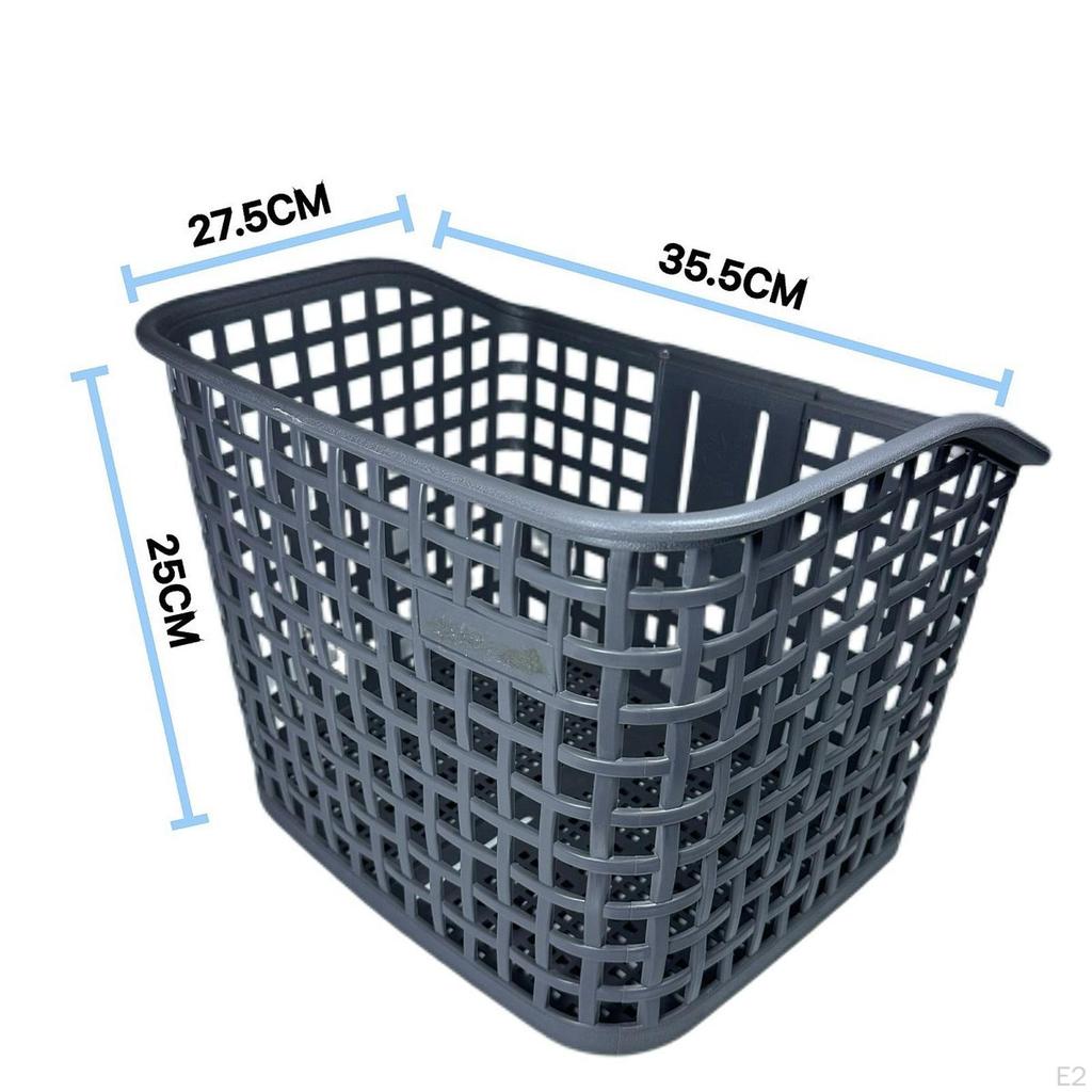 Bike Front Basket Mesh Holder Vegetable Hollow Bicycle Storage Cycling