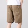 Pantaloncini da Uomo in Cotone, Pantaloni Casual a Cinque Tasche da Uomo, Pantaloni da Lavoro Larghi Estivi in Cotone