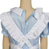 Alice In Wonderland Blue & White Maid Costume with Headband - Girls' Birthday Princess Dress