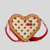 Fashion Sweet Love Heart Shaped Shoulder Bag Niche Creative Crossbody Bag Cherry Cream Cake Box Bag For Women Gifts