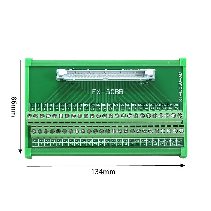 Fanuc 50 Core I/O FX-50BB Module MR-50L Male Female FK-50P A03B-0815-C001 Matching Cable FK/HD50KB