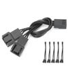 5pcs Fan Splitter Cable 1 To 2 Converter 3pin Fan Splitter Extension Power Cable