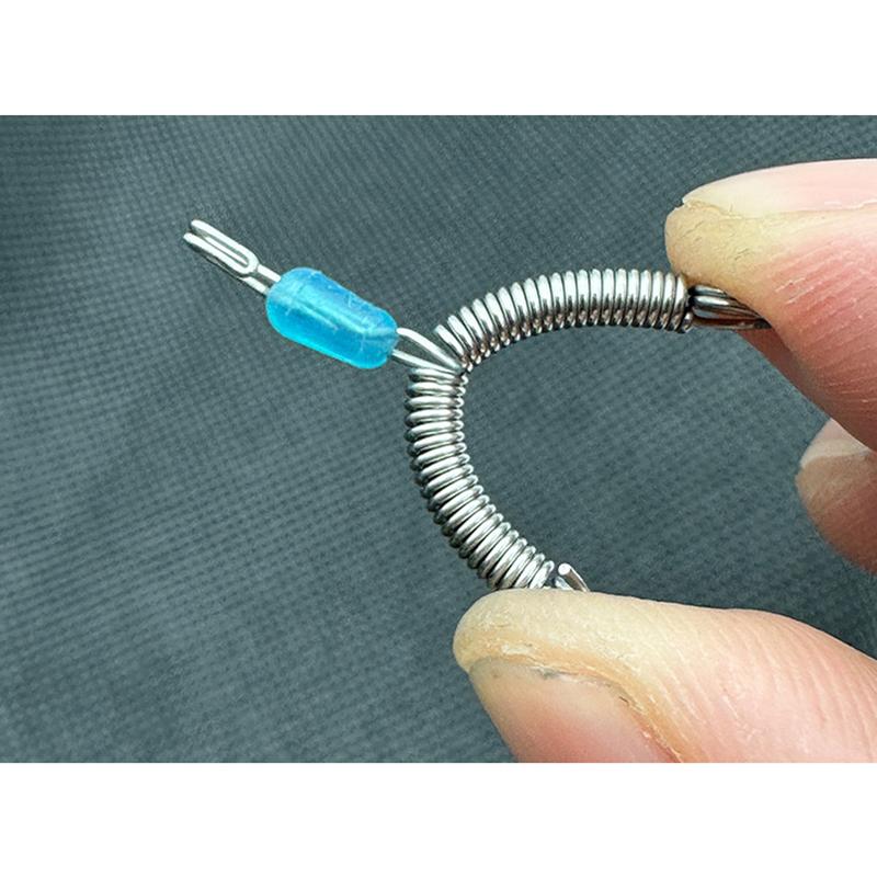 Federgabel Schnellhaken Sub Line Splitter Haken Anti-Winding Release Feder Angelausrüstung Wild Fishing Zubehör