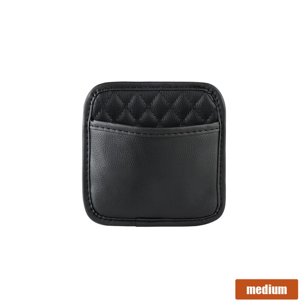 1pcs Leather Car Seat Storage Hanging Bag With Adhesive Storage Pocket For AMG W108 W124 W126 W140 W168 W169 W176 W177 W190 W201
