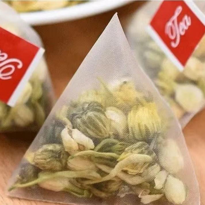 Honeysuckle, Chrysanthemum & Jasmine Tea Trio – Individual Triangle Bags for Autumn & Winter Health