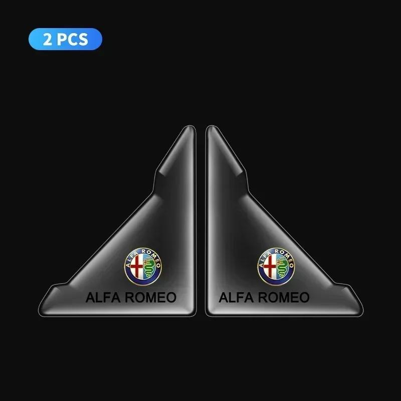 

For Alfa Romeo 2pcs Transparent Silicone Anti-Scratch Stickers Car Door Corner Protection Cover for Alfa Romeo Giulia Stelvio Gi
