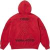 Supreme Hanorac cu fermoar și glugă Y's by Yohji Yamamoto Roșu spălat