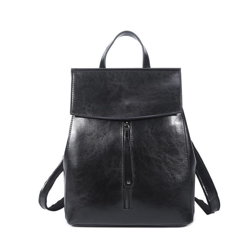 Genuine Leather Women's Bag Fashion All-in-one Bag Cowhide Bag Shoulder Backpack