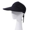 Sun Hat Wide Brim UV Protection Ponytail Hat Pleated Design Elastic Fit Empty Top Hat Summer Beach Travel Outdoor Sports Hat