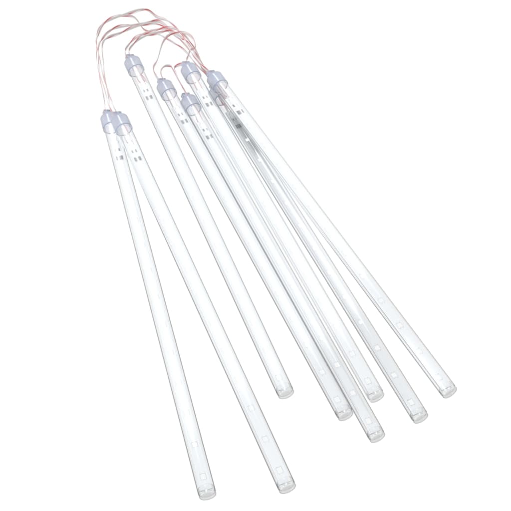 LED Meteor Lights 8 pcs 30 cm Cool White 192 LEDs