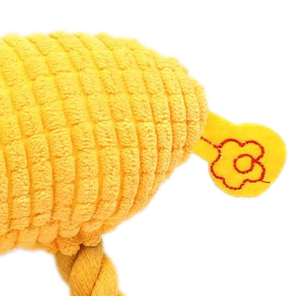 Dog Plush Toy Puppy Chewing Woven Rope Flannel Giraffe Shape Safe Cute for Pet Teeth Cleaning