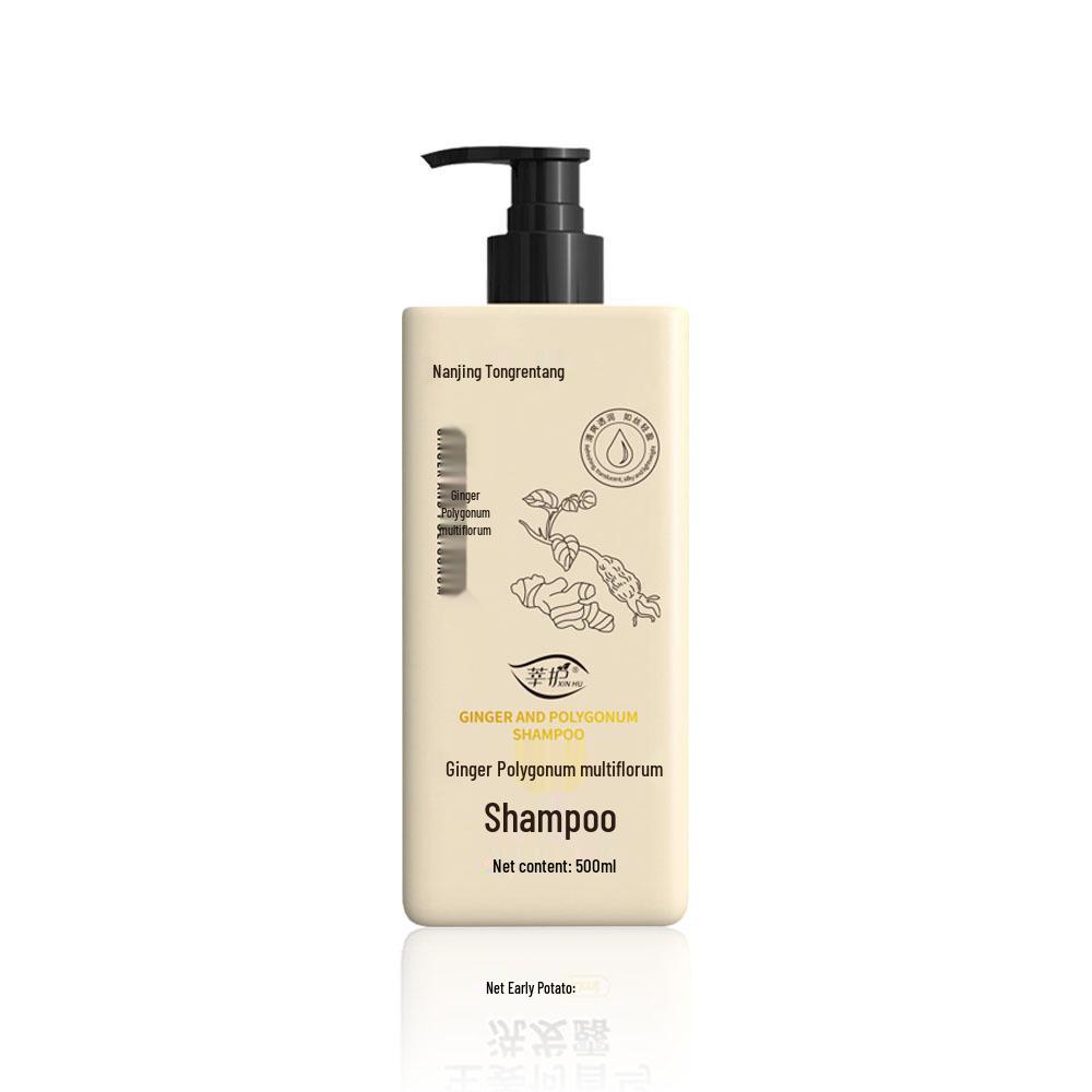 Ginger Anti-Hair Loss & Growth Shampoo with He Shou Wu - Anti-Itch, Thickening, Oil Control & Anti-Dandruff Formula for Women.