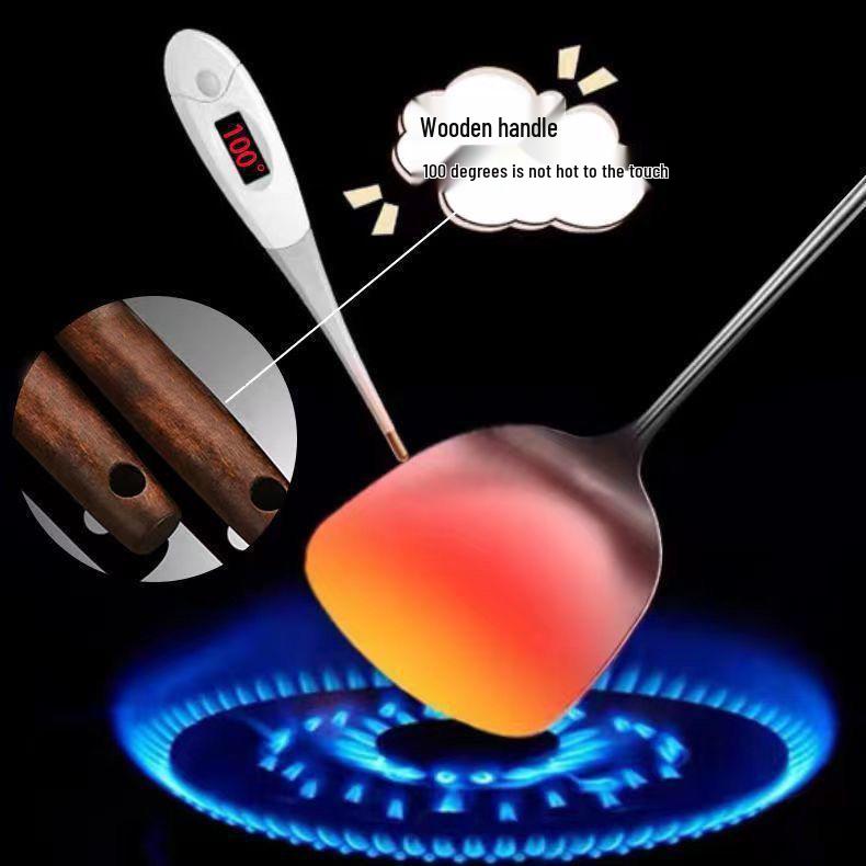 1,88palcová nerezová špachtle a naběračka pro nepřilnavé pánve