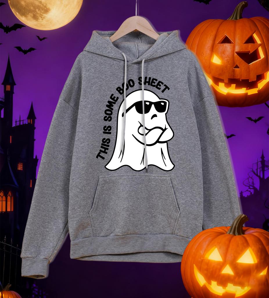 This Is Some Boo Sheet Printing Man Hoodies Soft All-Match Hoody Loose Autumn Sportswear Fleece Comfortable Mens Pullover