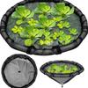 Floating Island Plant Protector Pond Basket with Fine Mesh Round Floating Flora Fish Barrier Floating Island Planter