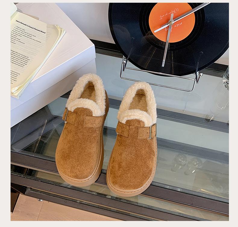 

Женские зимние теплые меховые ботинки большого размера на мягкой подошве, ботильоны до щиколотки с подкладкой, нескользящие спортивные хлопковые ботинки для пеших прогулок 40 верблюд