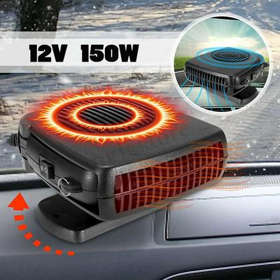 DC 12V ABS Car Heater Fan Car Dryer Windshield Demister Defroster Camper Car Air Conditioner Heater Accessories