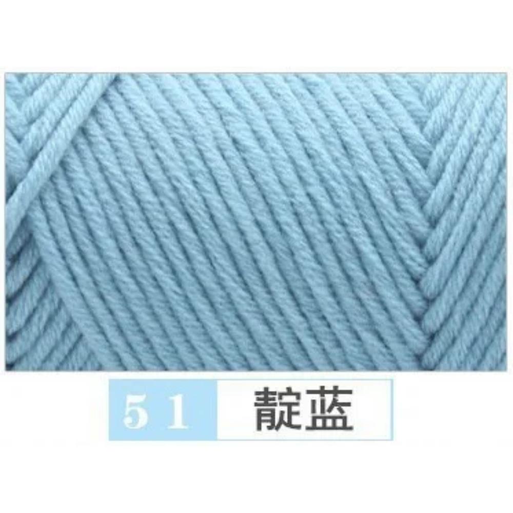 100g Pure Colour Lover Yarn Soft Milk Cotton Yarn Woolen Yarn 8 Ply Thread for Knitting Scarf Wool Handmade DIY Scarves Gift