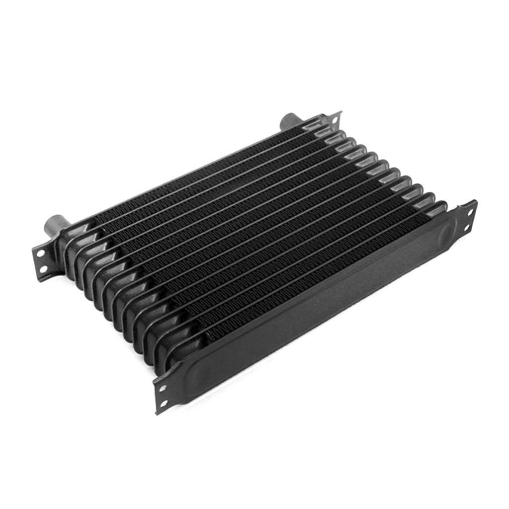 7/10/13/15 Rows Oil Coolers Kit 10AN Transmission Engine Coolers Universals Aluminium Black Car Engine Cooling