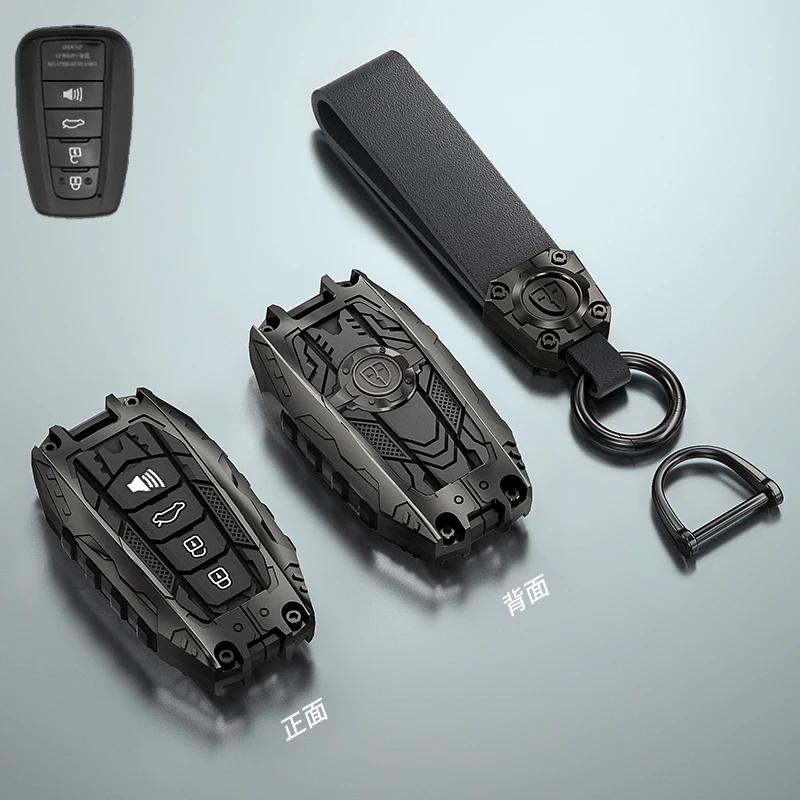 Zinc Alloy  Car Key Case for Toyota Corolla Hybrid 2021 Rav4 Land Cruiser Prado Camry Highlander Prius C-HR 2018+
