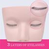 3-lagige Wimpern-Mannequin-Kopf für Übung Wimpern-Make-up-Werkzeug Extensions Wimpern-Verpflanzung Trainingswerkzeug Make-up-Übung