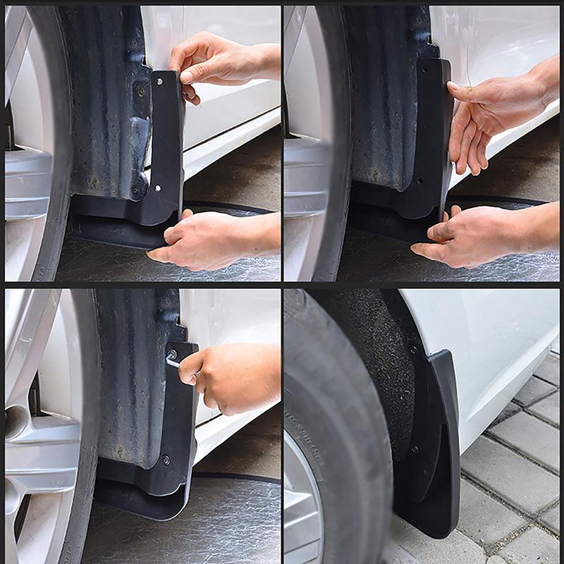 4 bucăți/set apărători de noroi pentru roți de mașină Accesorii pentru mașini apărători de protecție pentru roți din față spate Flares potrivite pentru BYD Yuan Plus Atto 3 EV