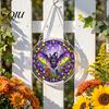 Halloween Party Decor Acrylic Puzzle Suncatcher, 7.87 Inch Sun Catcher Window Suncatcher Hanging Ornament, Ideal for Gifting and Home