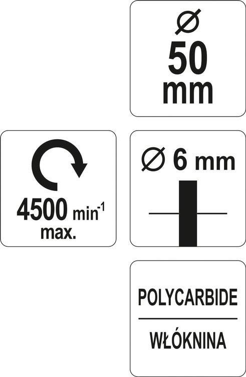 YT-47800 YATO 50MM NON-WOVEN DISC BRUSH