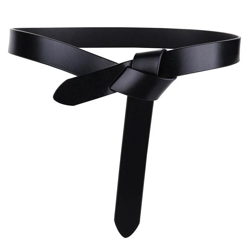 2024 Knot Belts for Women Soft Knotted Strap Belt Long Dress Accessories Lady Waistbands