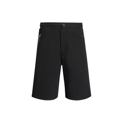 EA7 SS24 Cor Sólida Estampa de Letras Perna Reta Shorts Casuais Shorts Masculinos Preto 3DPS59-PJUXZ-1200