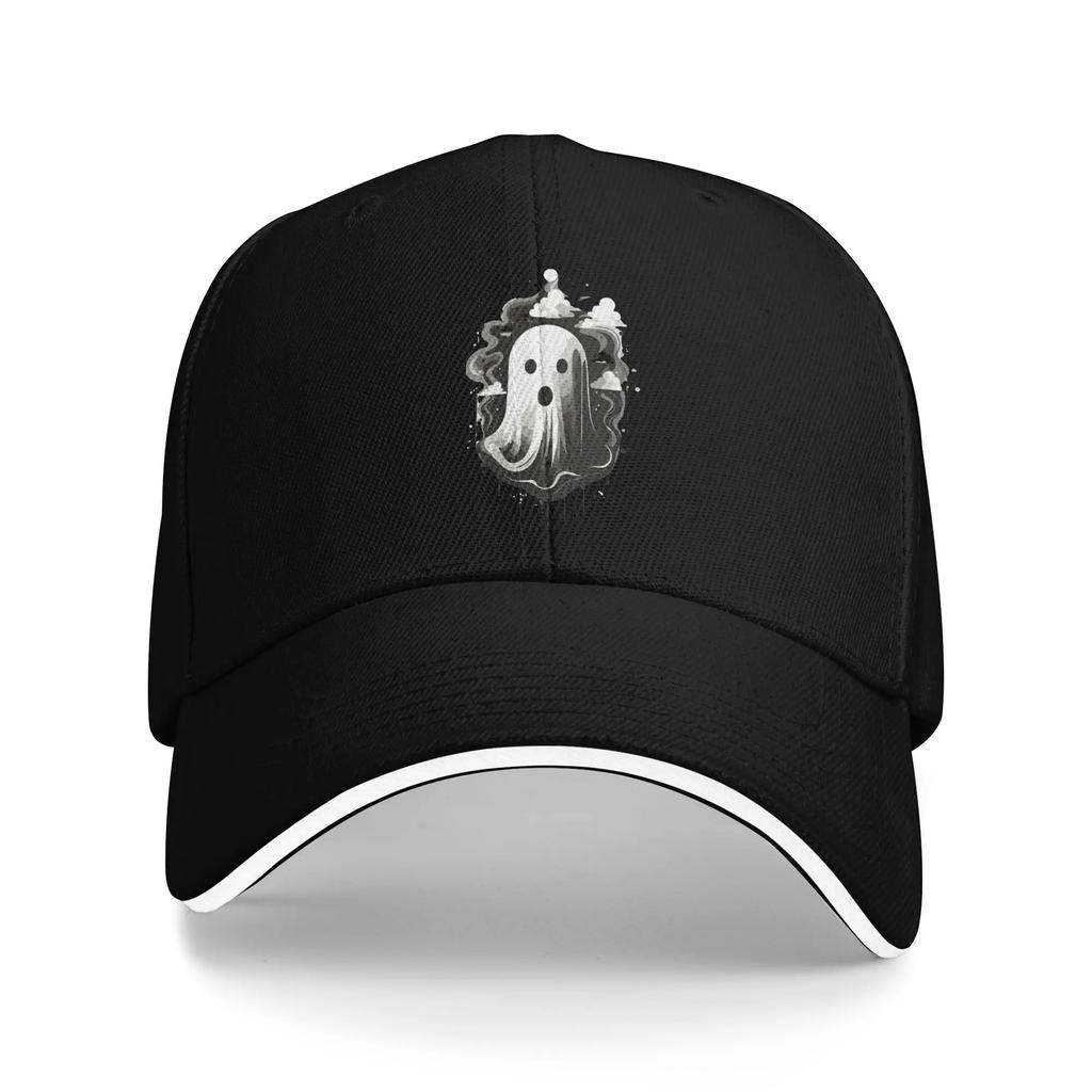 Ghost Of Disapproval Sun Baseball Cap Summer Women Unisex Spooky Creepy Ghost Design Trucker Hat Breathable Casual Snapback Cap