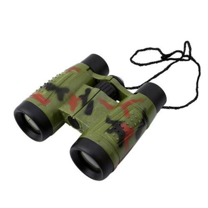 Children Outdoor Binoculars Training Equipment Models Early Education Parent-child Interactive Puzzle Toys With Lanyard Compass