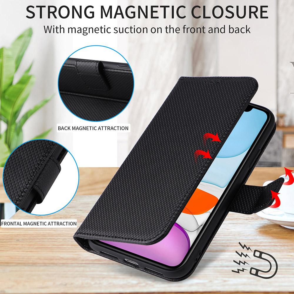 Flip Cover for Oukitel C1/C1 Pro PU Leather Full-Body Protection Shockproof Durable Retro Phone Case