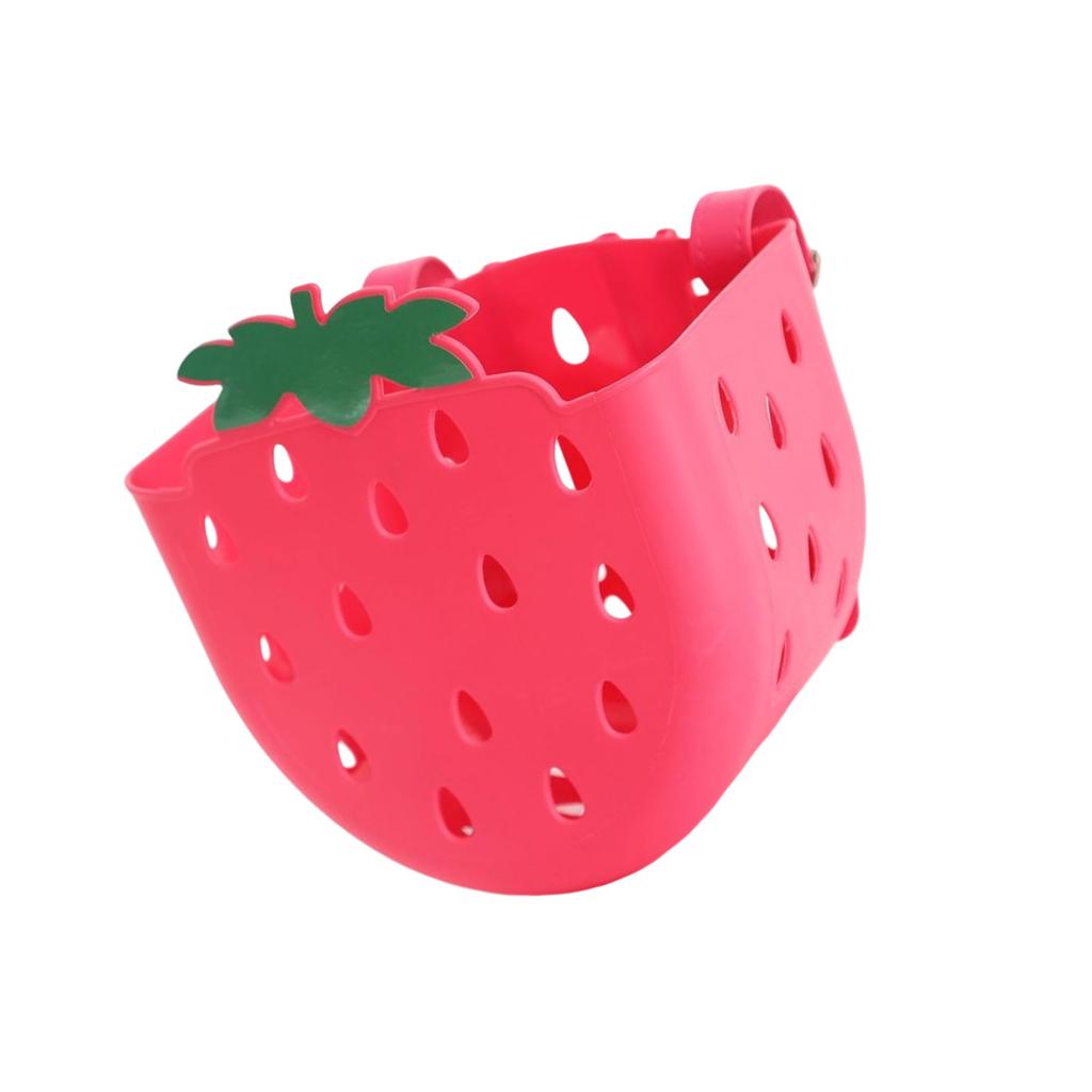 Front Handlebar Basket Waterproof Childrens Bicycles Basket Plastic Tricycle Basket for School Outdoor Cycling