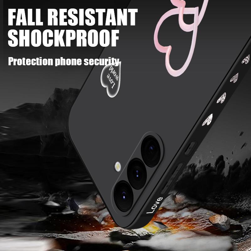 Mooi Roze Hartjes Patroon Hoesje Voor Samsung Galaxy S26 S25 Ultra S24 S23 S22 Plus S21 FE A15 A16 A17 A35 A36 A54 A55 A56 5G Zachte Cover