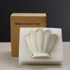 Modern On-glazed Handmade Eco-Friendly Ceramic Vase Classic Shell Design Customized Color/Size Lightweight Watertight Tabletop