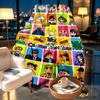Crayon Shin Print Blanket - Soft & Comfortable, for Bedroom, Travel, Sofa, Home Decoration - Birthday Christmas Gift for Friend